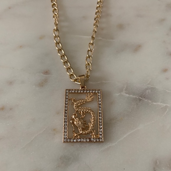 n e w | dragon gold necklace✨ - Picture 3 of 4